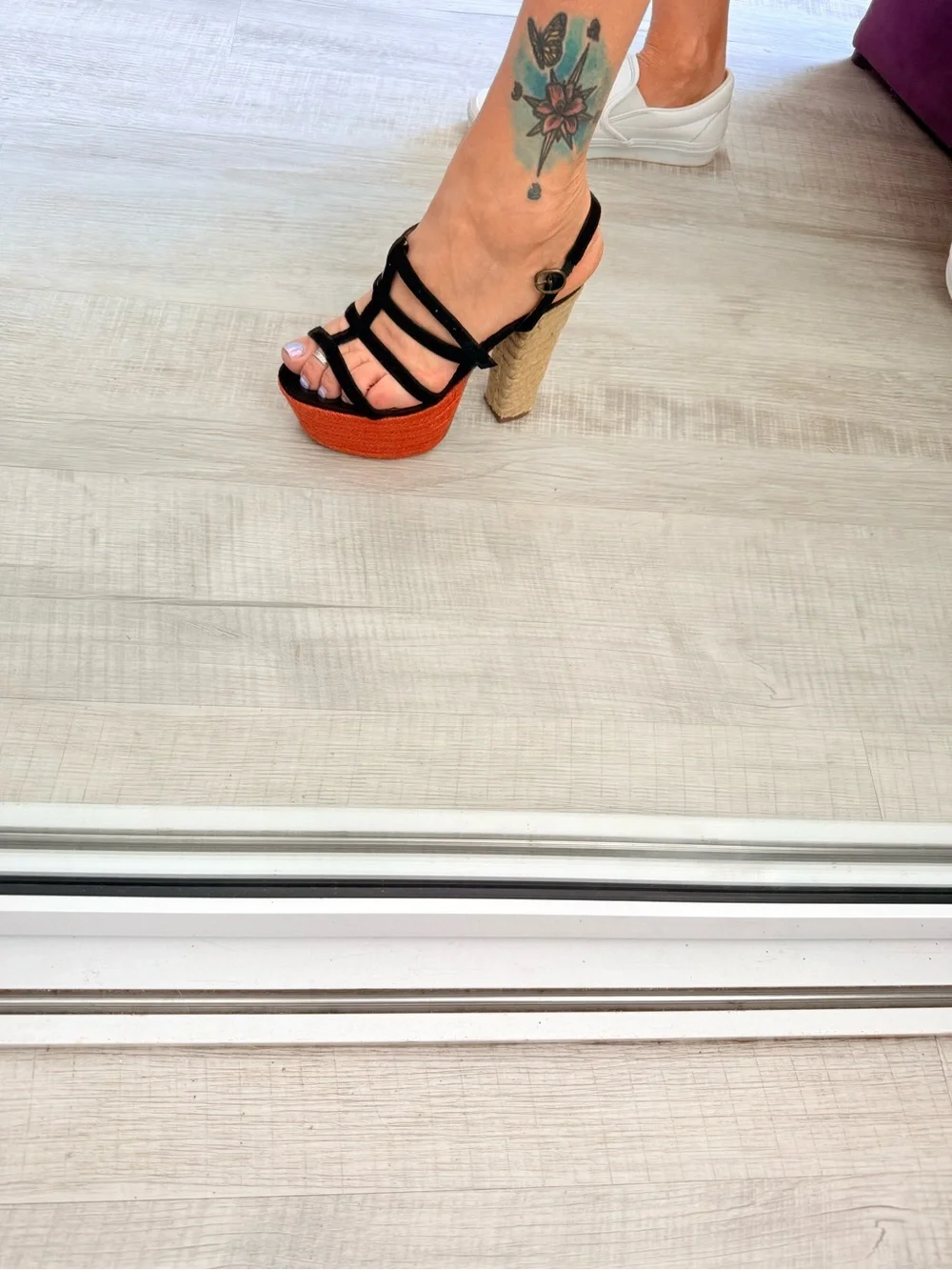 New JCambells collabs  Suede ropes SEXY Strappy Platforms  Espadrille 7